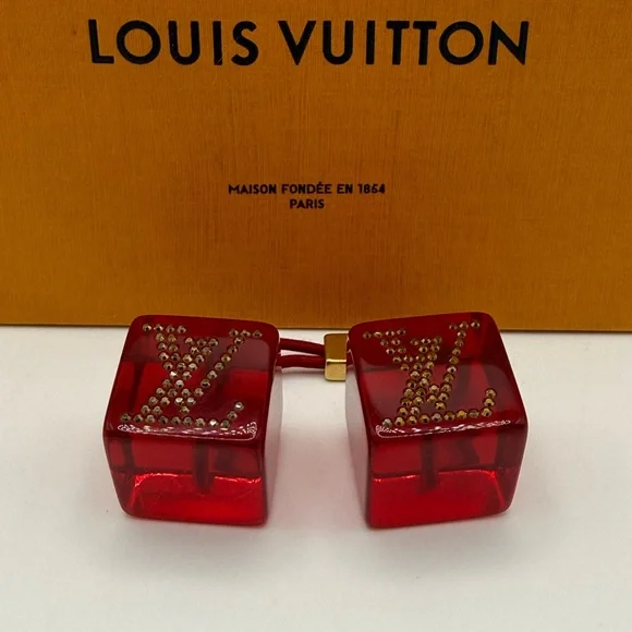 Louis Vuitton Red Translucent Hair Accessory - Picture 3 of 11